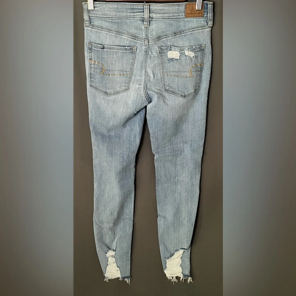 American Eagle Ne(x)t Level Stretch Distressed Skinny Jeans 6 - Picture 3 of 8